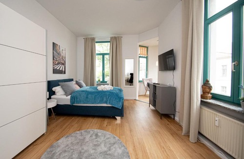 Halle Apartment | Halle - Zentral - Terrasse - Weber Grill