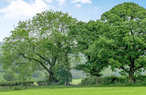 Whitland Cottage | Hand picked for its stunning countryside views and private Scandinavian log fired hot tub.
