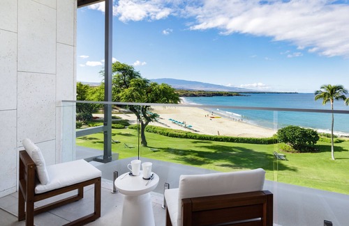 Kamuela Condo | Hapuna Beach Paradise 2 BD Penthouse Oceanfront Views + Mauna Kea Beach Resort