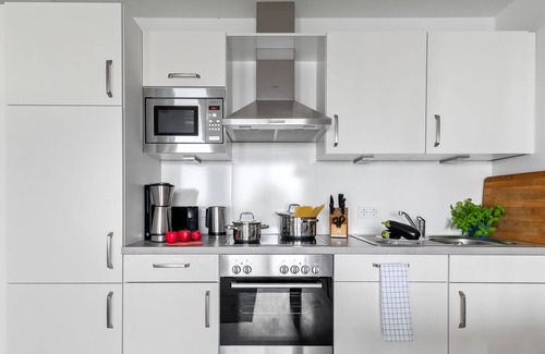 Olpenitz Apartment | Harbour Side - directly on the water, 1st floor, shower, balcony, barbecue, parking space