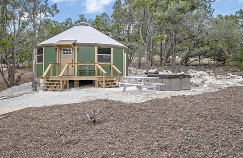Canyon Lake Cabin | Harlow: Canyon Lake Luxury Yurt Getaway | Hot Tub