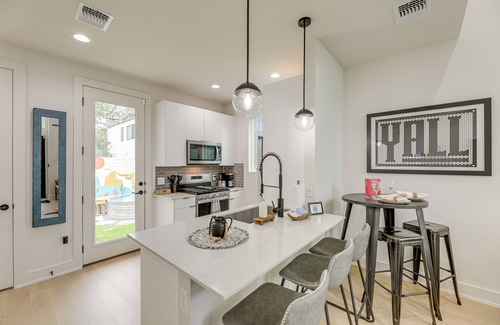McKinley Heights House | Heated Cowboy Pool: Modern Austin Retreat