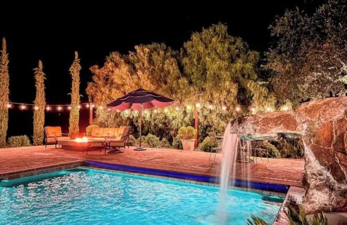 Fallbrook House | Heated Pool 40' Waterslide, Spa, Sauna, 5Beds 5Baths