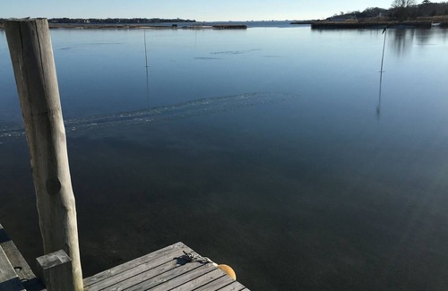 Hampton Bays House | Heated Pool & Boat Dock - Expansive Water View Family / Dog Friendly Renovated