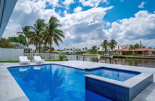 Cypress Lakes House | Heated Pool & Hot Tub! Waterfront+1 Mile 2 Beach!