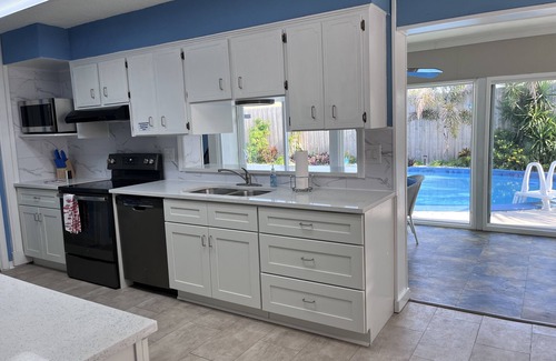 Rosemont House | Heated pool, large home across from the beach. Lots of amenities included.