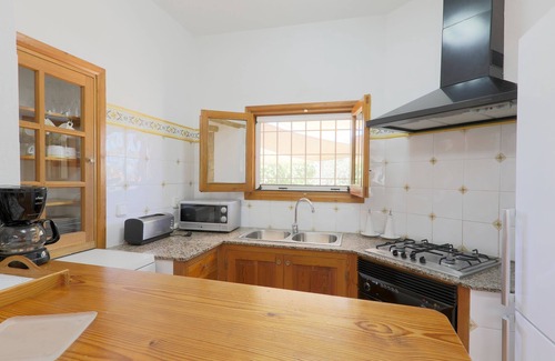 Santa Eulalia del Rio Villa | Heavenly Villa "Can Caseres" with Saltwater Pool, Orchard and Mountain View