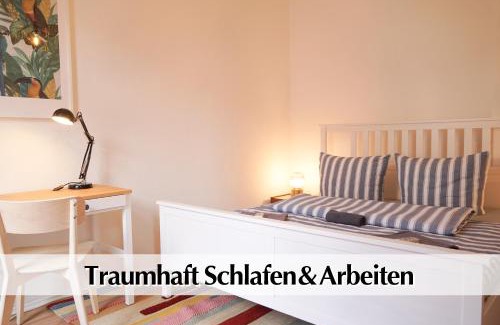 Andreasvorstadt Apartment | Helles Altbau-Loft mit Kingsize Bett, Smart-TV, etc