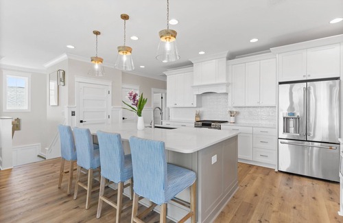Sunset Beach House | Here Comes the Sunset is a gorgeous home with incredible views of the Sunset Beach Intercoastal waterway and just a short walk to the beach!