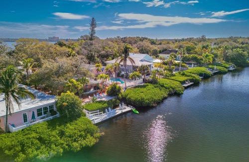 Siesta Key House | Heron Lagoon, dock, pool, the Poolside Complex at Siesta Key Bungalows