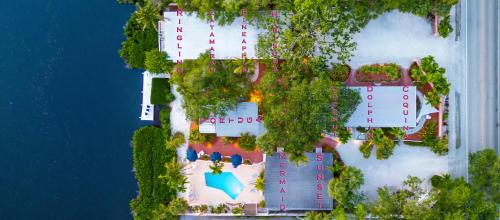 Siesta Key House | Heron Lagoon, dock, pool, the Poolside Complex at Siesta Key Bungalows