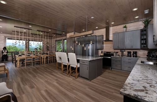 Sevierville Cabin | Hibernation Hideaway - Private indoor pool, theater room, hot tub, games, and more!