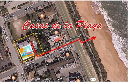 Flagler Beach Apartment | Hibiscus Cottage - At Casas de la Playa Central