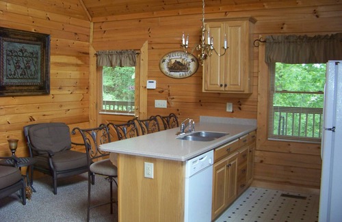 Sevierville Cabin | Hide-A-Way With a View, 2 Bedroom, 2 Bath, Lakefront Cabin