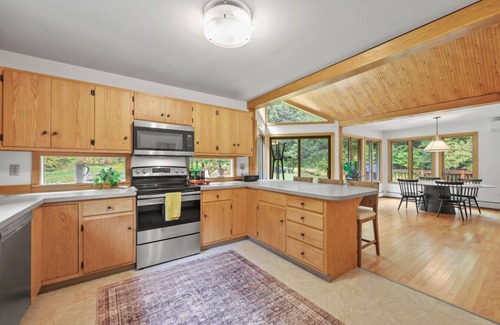 Tyringham House | Hillside Haven with Hot Tub & Fire Pit