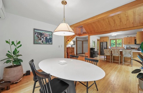 Tyringham House | Hillside Haven with Hot Tub & Fire Pit