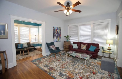 Cherokee Triangle Apartment | Hip 3BR Highlands Loft in Heart of the Highlands!