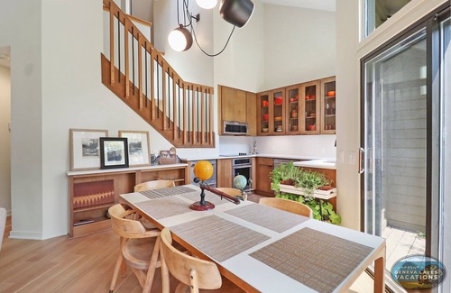 Fontana Condo | HipNautic - Contemporary Condo in Abbey Springs |Patio View of Duck Pond |Beach Access |Pools |Golf