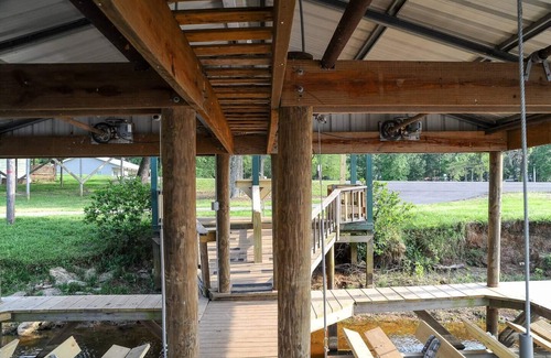 Zwolle House | Historic 4 BR Lakefront House with boat house and boat ramp