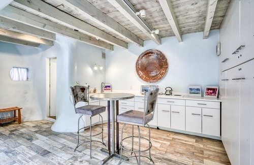 Taos House | Historic dog-friendly hacienda with 2 casitas, fireplaces, on-site hot tub, yoga