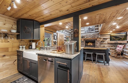 Dandridge Cabin | Historic Lakefront Cabin w/Private Dock and Hot Tub