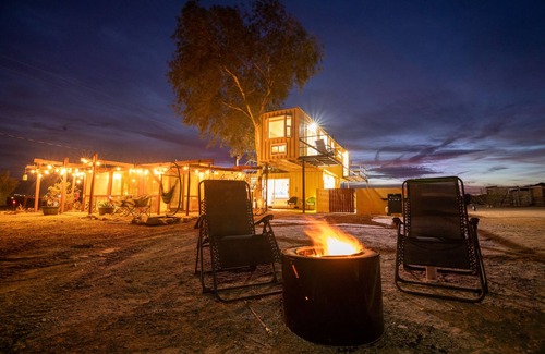 Wonder Valley Apartment | Historic Ranch House with two queen beds at Joshua Tree Container Resort and spa