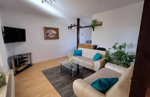 Preetz House | Holiday Apartment 'Ferienhaus Sonnenschein' with Private Terrace, Private Garden and Wi-Fi
