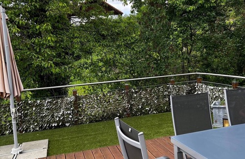 Konigheim Apartment | Holiday Apartment 'Mediterranean Yellow House' with Private Pool, Sauna and Air Conditioning