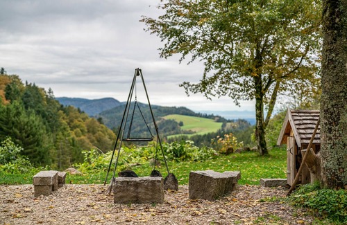 Guetenbach Apartment | Holiday Apartment 'Schwarzwald Chalet - Karlshütte' with Mountain View, Private Terrace and Wi-Fi