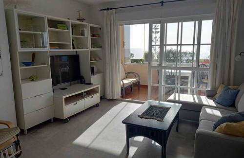 Torrox Costa Apartment | Holiday Apartment Seafront with Sea View, Covered Terrace & Wi-Fi