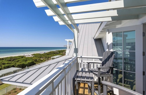 Gulf District Condo | Holiday Availability! Beachside #19 - Beachfront - Steps from Beach Club! Balcony Views! 3 Bikes!