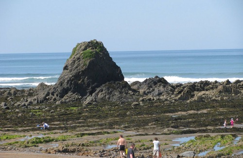 Widemouth Bay House | Holiday Chalet in Widemouth Bay, Bude - path to sandy beach.
