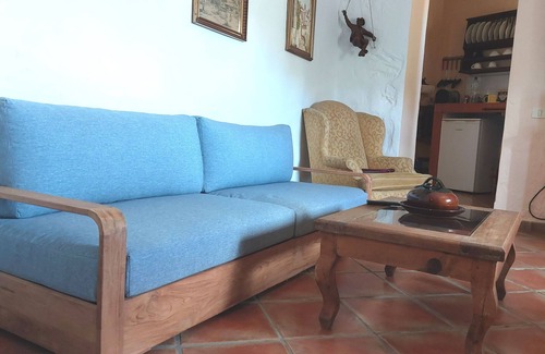 El Guincho Apartment | Holiday flat "Apartamentos Monasterio de San Antonio No. 1" with partial sea view and terrace