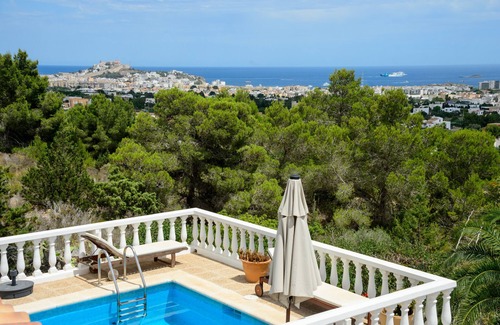 Sant Josep de sa Talaia House | Holiday Home "Can Carlos Ibiza" with Sea View, Pool, Terrace & Garden