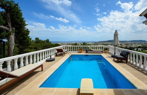 Sant Josep de sa Talaia House | Holiday Home "Can Carlos Ibiza" with Sea View, Pool, Terrace & Garden