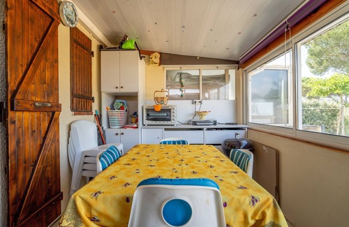Saint-Pierre-la-Mer House | Holiday Home 'Les Eaux Vives 1' with Sea View, Shared Pool and Private Terrace
