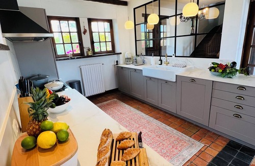 Ploudalmezeau Villa | Holiday mansion by the habour with phantastic sea view + wellness area + sauna