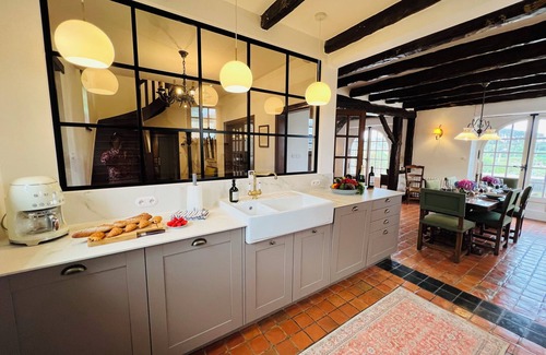 Ploudalmezeau Villa | Holiday mansion by the habour with phantastic sea view + wellness area + sauna