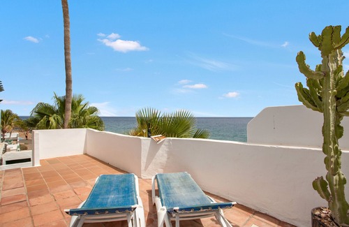 Los Pocillos Villa | Holidays at 'The Beach House Lanzarote' with Sea Views, Private Terrace and Wi-Fi