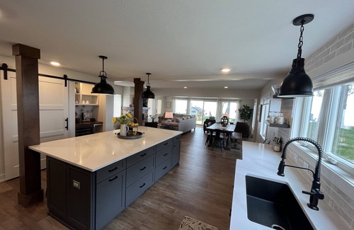Holland House | Holland beachfront lake house, complete renovation, private beach
