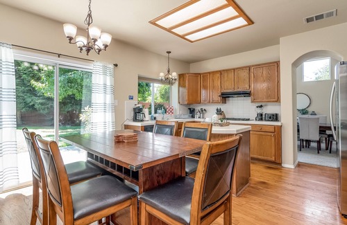 Clovis House | Home oasis with sauna, jacuzzi, pool & heated gazebo!