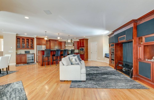 Ellenwood House | Home Theater & Game Room: Chic Abode in Ellenwood!