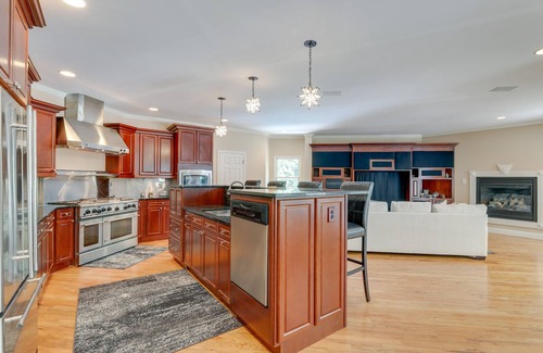 Ellenwood House | Home Theater & Game Room: Chic Abode in Ellenwood!