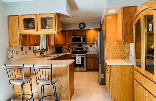 Wausau House | Home w/hot tub, game room, sauna on Lake Wausau near Granite Peak