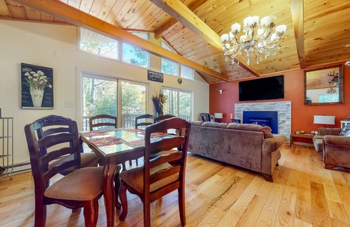 Thornhurst House | Home with a fireplace, gym, tennis, pool, beach access, game room & washer/dryer