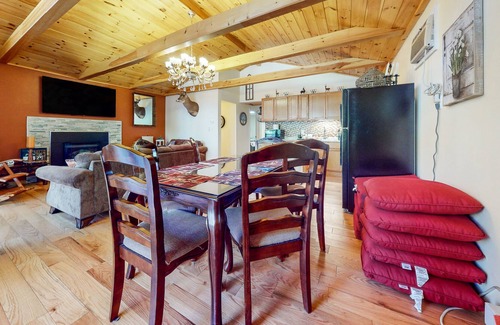 Thornhurst House | Home with a fireplace, gym, tennis, pool, beach access, game room & washer/dryer