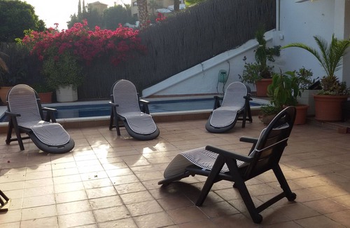 Sitges Villa | HOME WITH AMAZING VIEWS , OVERLOOKING THE FESTIVAL TOWN OF SITGES WITH POOL GYM