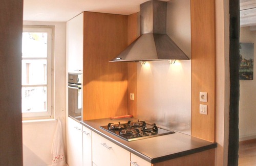 Eguisheim Apartment | Homerez - Apt fireplace Eguisheim