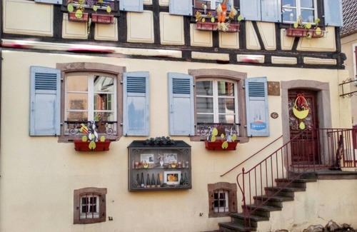 Eguisheim Apartment | Homerez - Apt fireplace Eguisheim