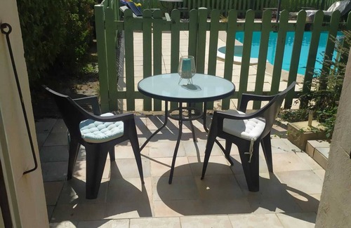 Veyras Apartment | Homerez - Comfortable studio in Veyras with garden and pool